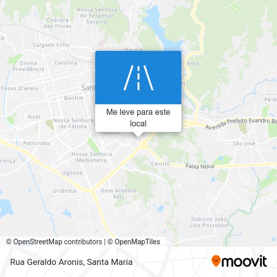 Rua Geraldo Aronis mapa