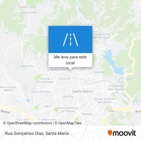 Rua Gonçalves Dias mapa