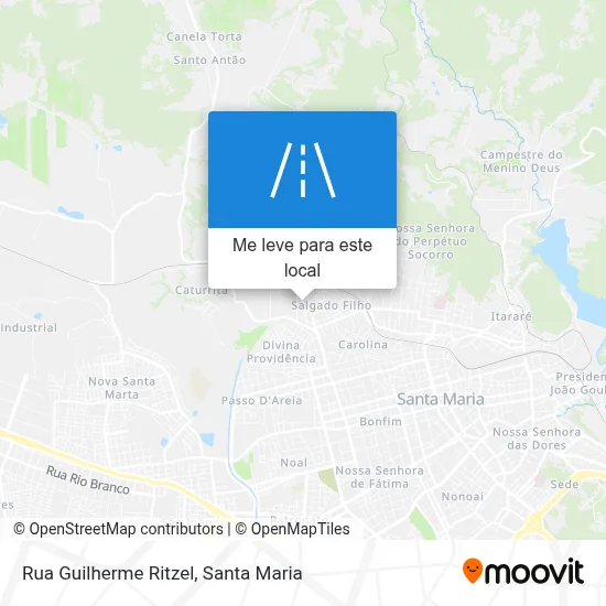 Rua Guilherme Ritzel mapa