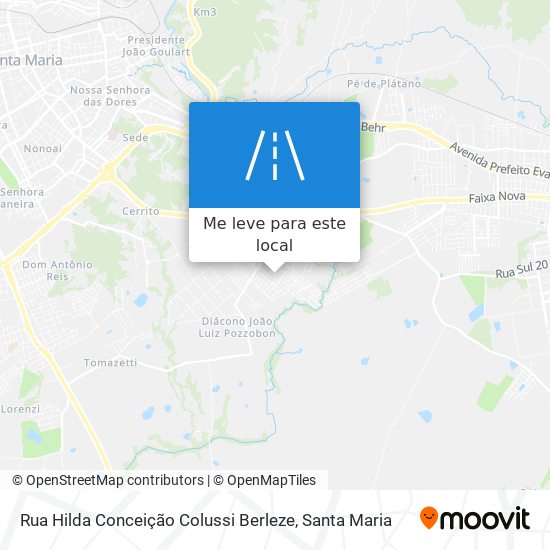 Rua Hilda Conceição Colussi Berleze mapa