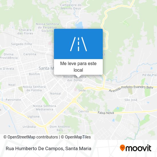 Rua Humberto De Campos mapa