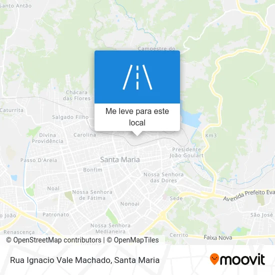 Rua Ignacio Vale Machado mapa