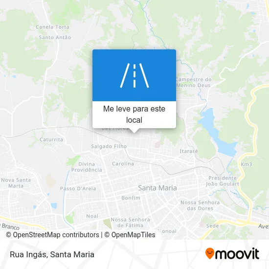 Rua Ingás mapa