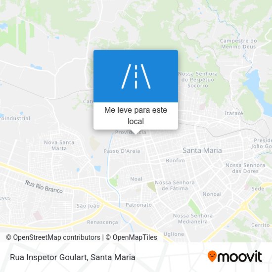 Rua Inspetor Goulart mapa