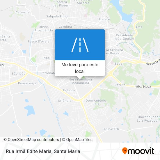 Rua Irmã Edite Maria mapa