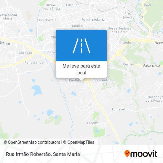 Rua Irmão Robertão mapa