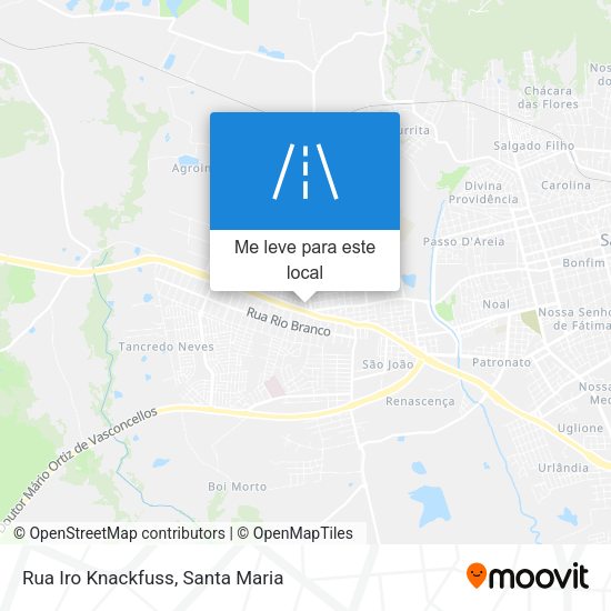Rua Iro Knackfuss mapa