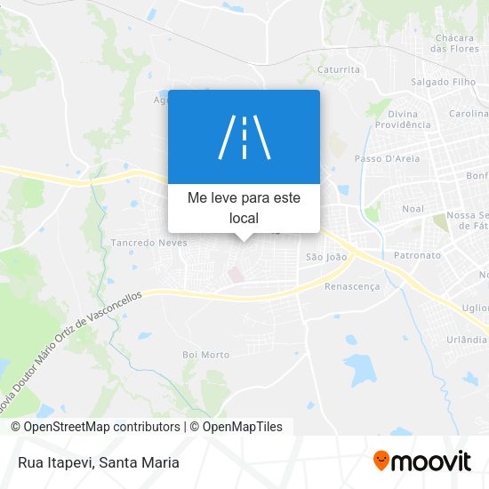 Rua Itapevi mapa