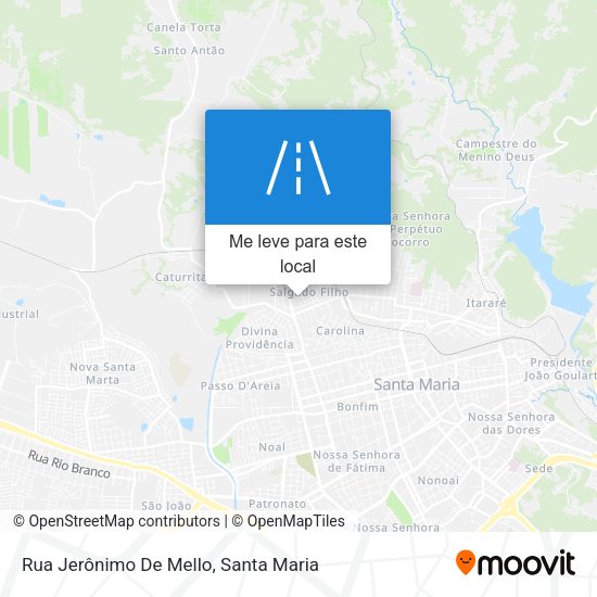 Rua Jerônimo De Mello mapa