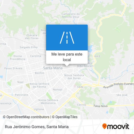 Rua Jerônimo Gomes mapa