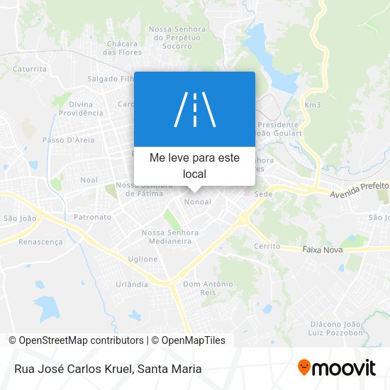 Rua José Carlos Kruel mapa