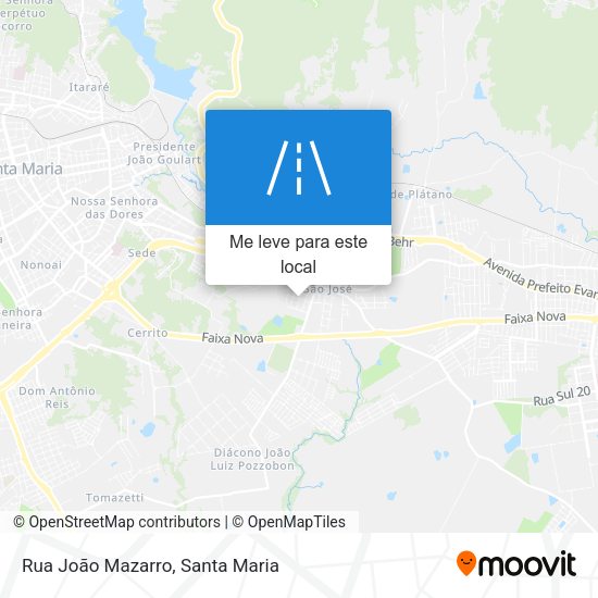 Rua João Mazarro mapa