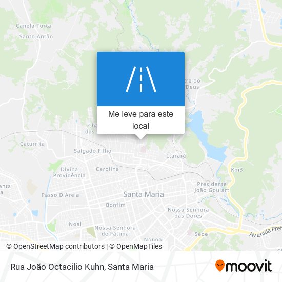 Rua João Octacilio Kuhn mapa