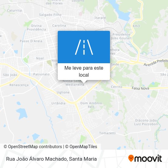 Rua João Álvaro Machado mapa