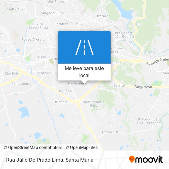 Rua Júlio Do Prado Lima mapa