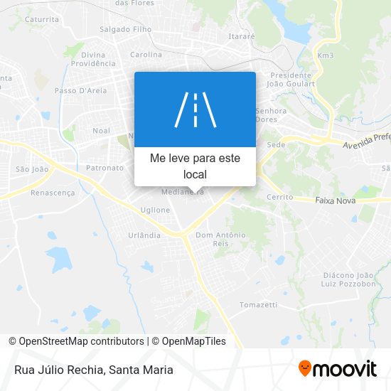 Rua Júlio Rechia mapa