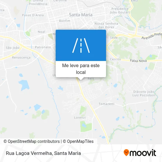 Rua Lagoa Vermelha mapa