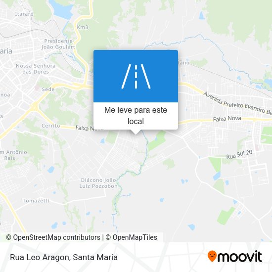 Rua Leo Aragon mapa