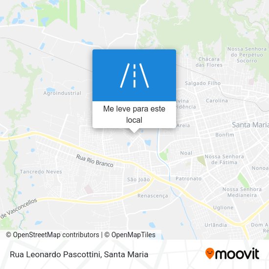 Rua Leonardo Pascottini mapa