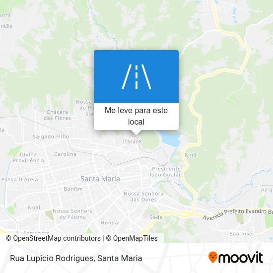 Rua Lupicio Rodrigues mapa