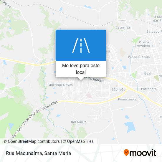 Rua Macunaíma mapa