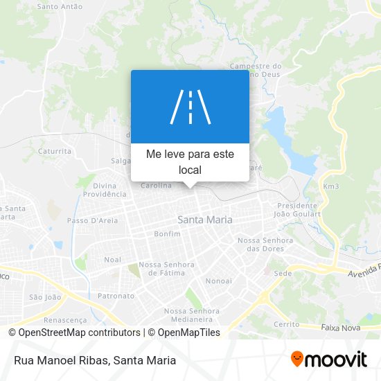 Rua Manoel Ribas mapa