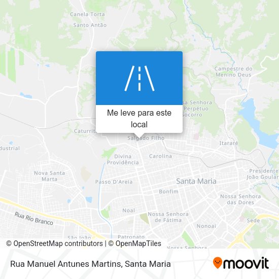 Rua Manuel Antunes Martins mapa