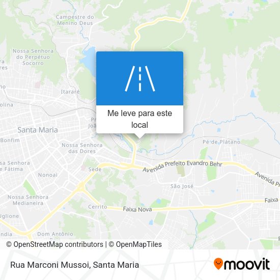 Rua Marconi Mussoi mapa