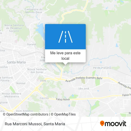 Rua Marconi Mussoi mapa