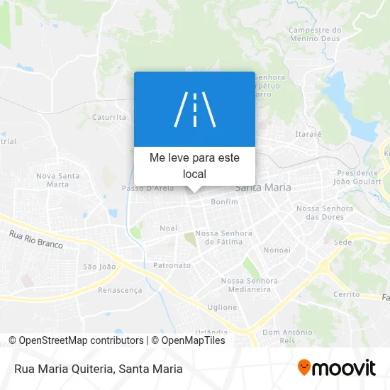 Rua Maria Quiteria mapa