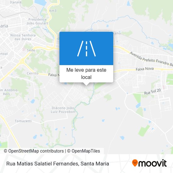Rua Matias Salatiel Fernandes mapa