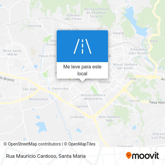 Rua Mauricio Cardoso mapa
