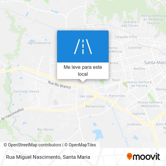 Rua Miguel Nascimento mapa
