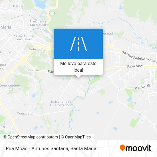 Rua Moacir Antunes Santana mapa