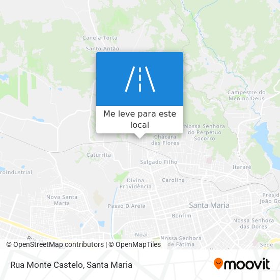 Rua Monte Castelo mapa