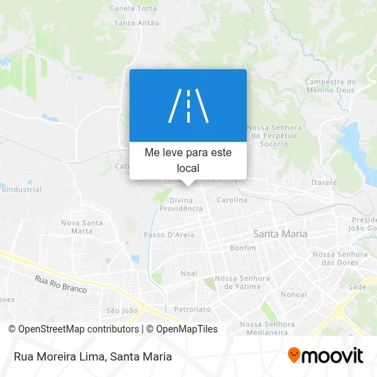Rua Moreira Lima mapa