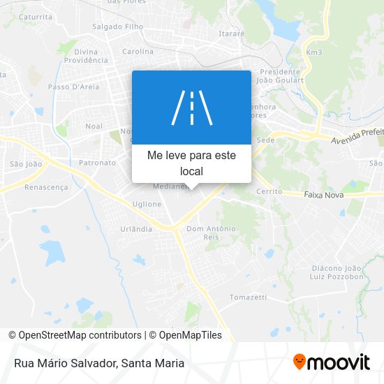 Rua Mário Salvador mapa