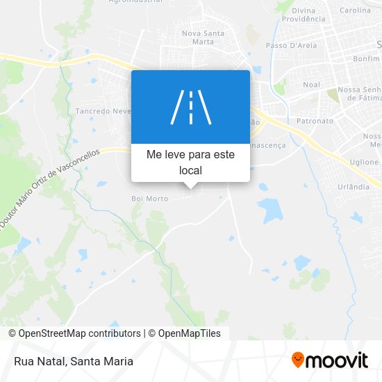 Rua Natal mapa