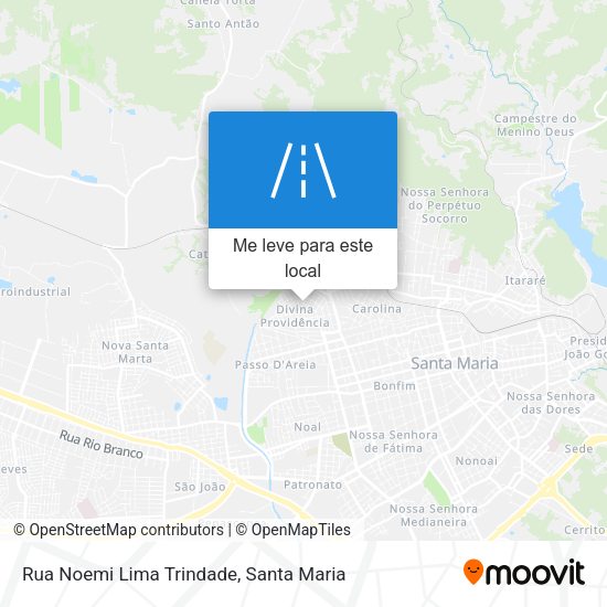 Rua Noemi Lima Trindade mapa