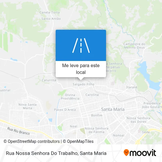 Rua Nossa Senhora Do Trabalho mapa