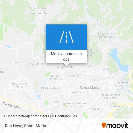 Rua Nove mapa