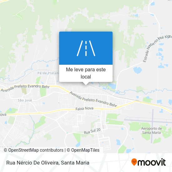 Rua Nércio De Oliveira mapa