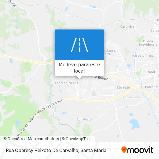 Rua Oberecy Peixoto De Carvalho mapa