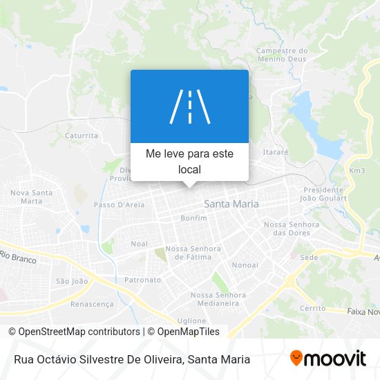 Rua Octávio Silvestre De Oliveira mapa