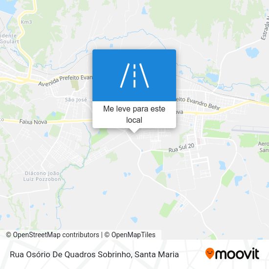 Rua Osório De Quadros Sobrinho mapa