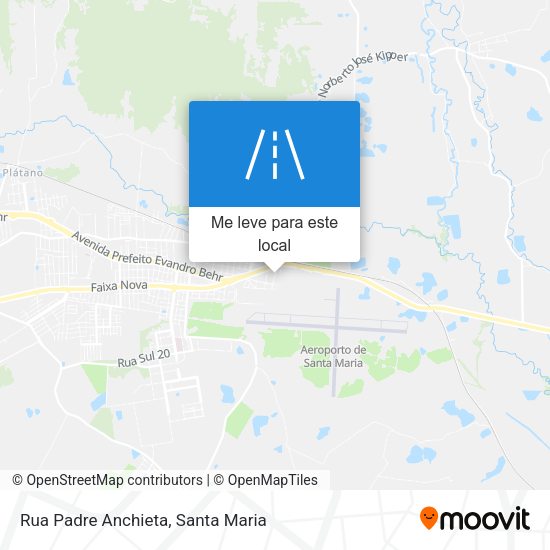 Rua Padre Anchieta mapa