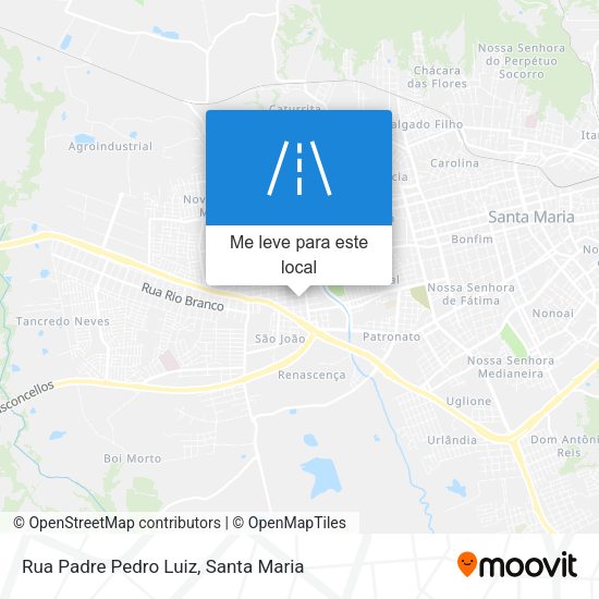 Rua Padre Pedro Luiz mapa