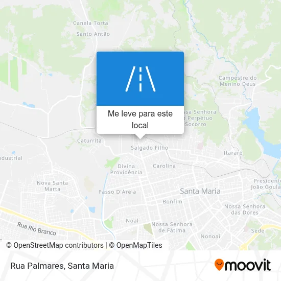 Rua Palmares mapa