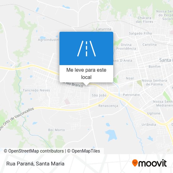Rua Paraná mapa