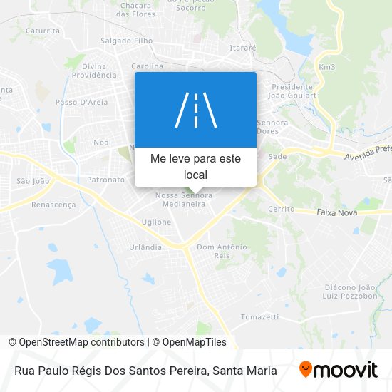 Rua Paulo Régis Dos Santos Pereira mapa